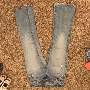 AE Boot Cut Blue Jeans